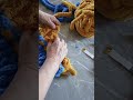 VID 24 ROYAL BLUE N GOLD #chunkyblanket #cgunkyyarn #diy
