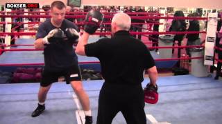 Tomasz Adamek Workout For Glazkov Pad Work With Bloodworth