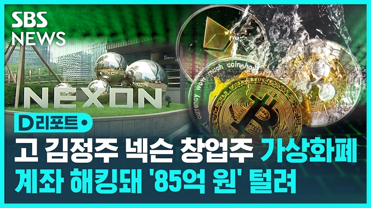 고 김정주 넥슨 창업주 가상화폐 계좌 해킹돼 / SBS / #D리포트