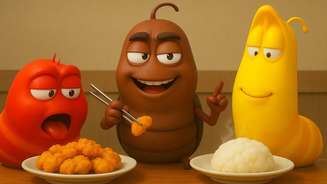 LARVA 2025 | Fried vs Steamed Food | CARTOON MOVIE FOR LIFE |THE BEST OF CARTOON | YELLOW & RED