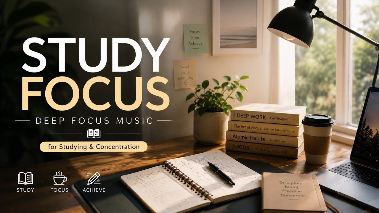 Deep Study Focus 📚 | Music for Studying, Exams & Concentration ☀️ ...