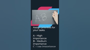 Master Your Day: The ABC Method for Productivity Success! 🌟💼 #ProductivityHacks #ABCMethod #Shorts