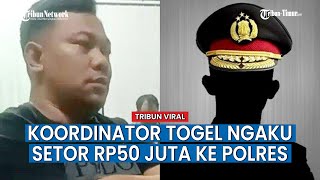 Dari Anggota, Kanit Pidum Polres hingga Kapolsek Terima Upeti dari Koordinator Togel