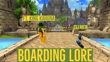 Boarding Lore Ft. King Kahuna and SSJ Meta "CLIFF OF FIRE" Dragonwatch Keep Surf Skating in AQ3D