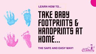 How can I take Baby Footprints Handprints at Home
