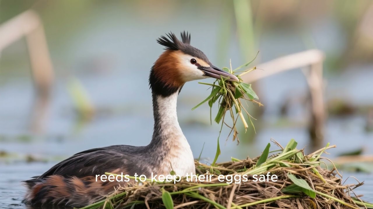 Ушастая поганка: маленькая птица с отличными навыками выживания.
