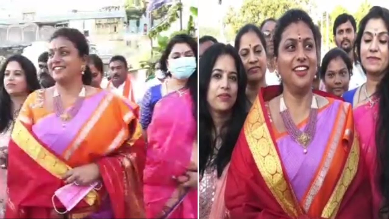 MLA Roja At Tirumala Temple On Her Birthday || Roja Selvamani || E3 Talkies