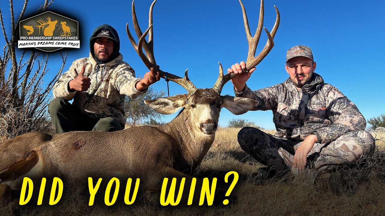 Pro Membership Sweepstakes Drawing for Premium Mule Deer Hunt with Top Shelf Outfitters!