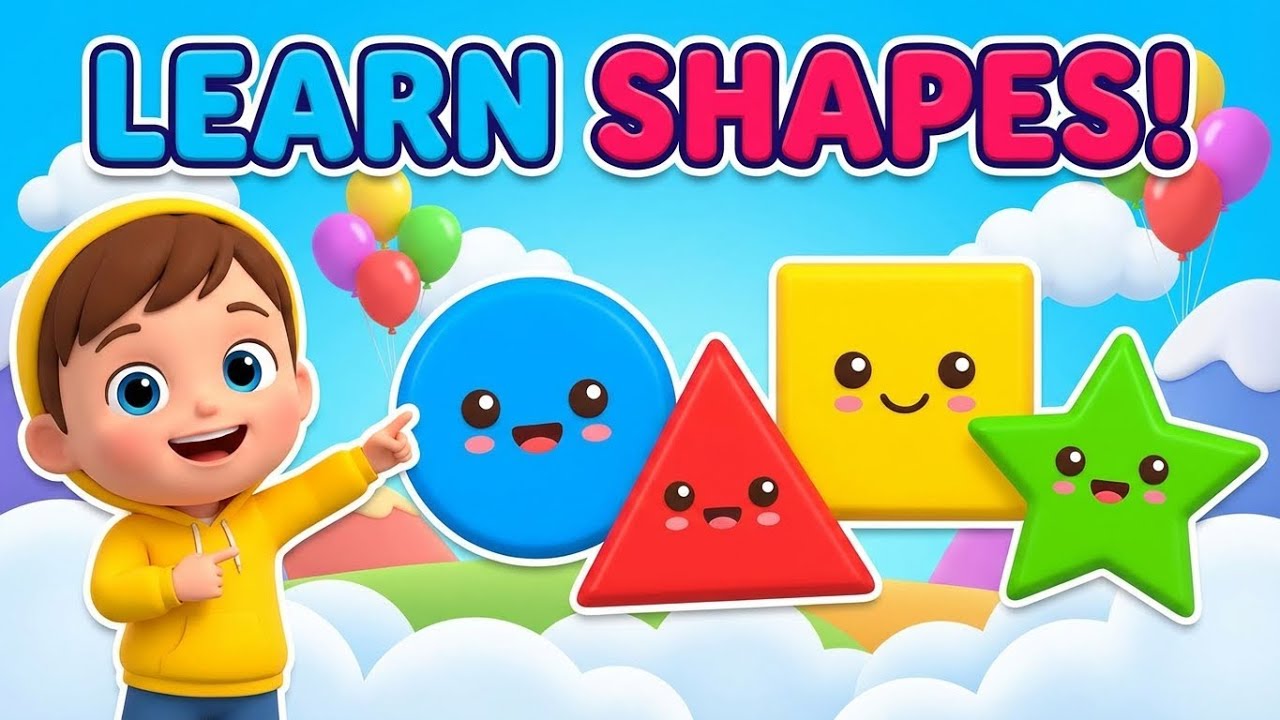 Learn Shapes with Song | Fun 3D Shape Song for Kids | Educational Rhyme
