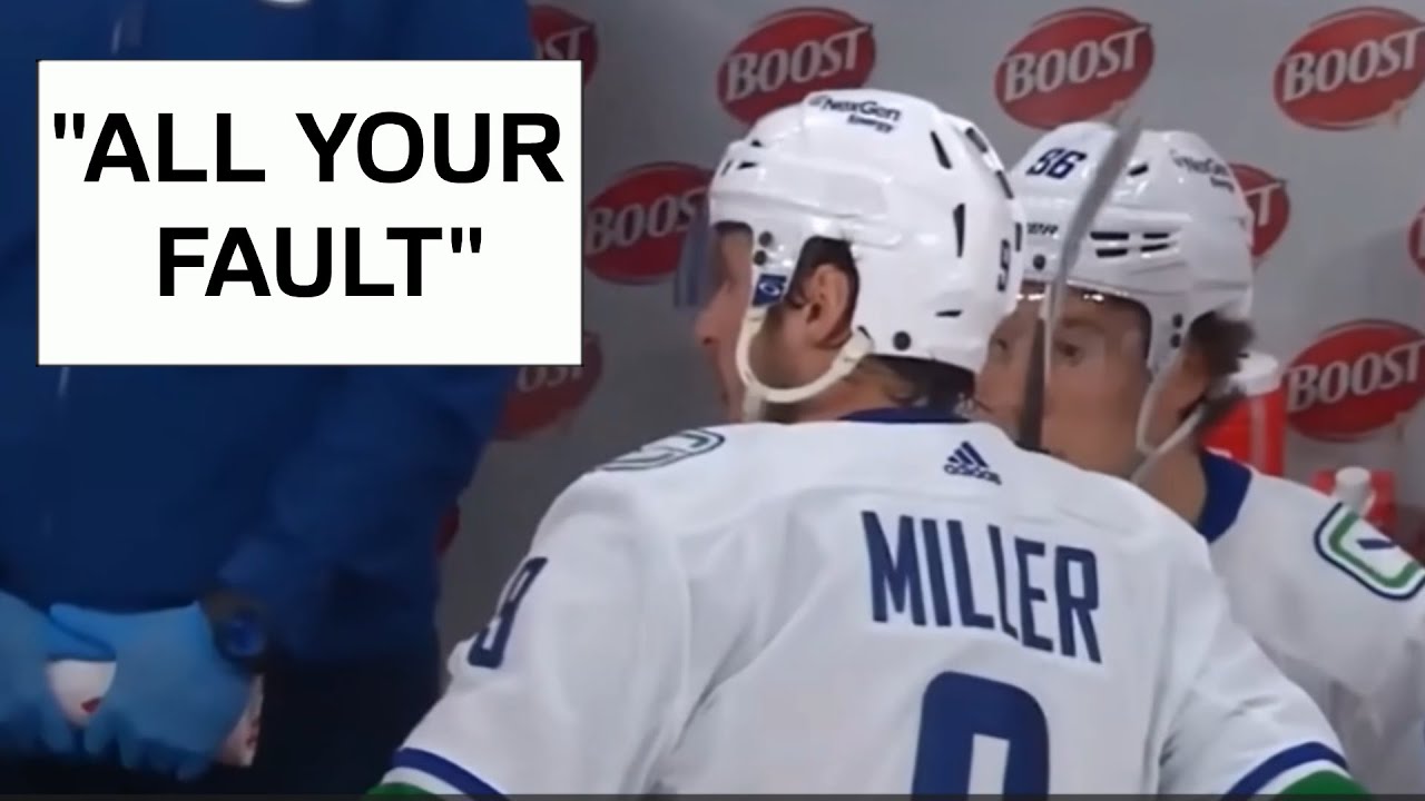 Canucks' J.T. Miller visibly upset with goalie Collin Delia late in loss to  Jets