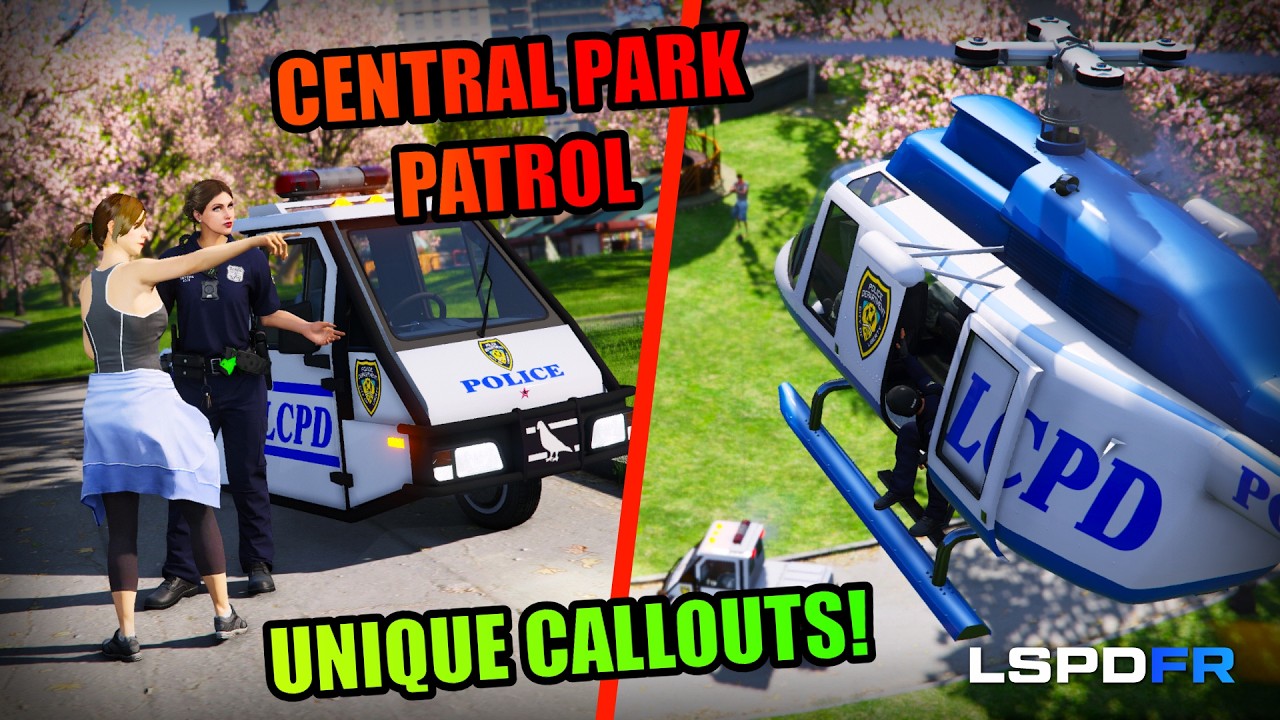 Patrolling Central Park as NYPD | GTA 5 LSPDFR