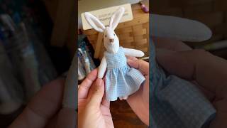 making a tiny dress — dollhouse critters sewing process