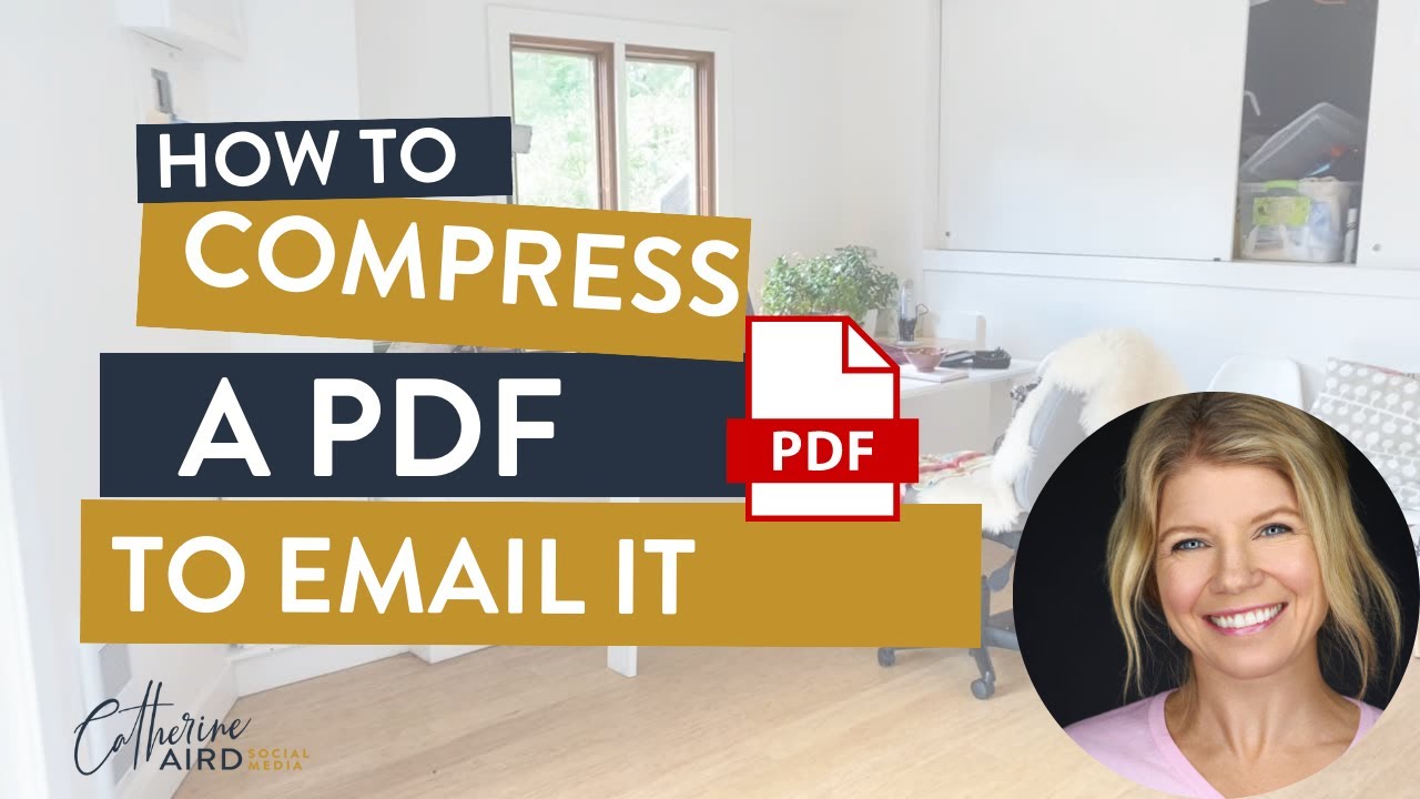 How to Compress a PDF to Email it - YouTube
