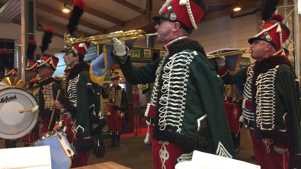 Foire aux vins de Colmar : la fanfare de cavalerie des hussards de Altkirch (2/3)