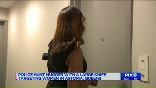 Police hunt mugger with large knife targeting women in Astoria, Queens