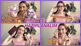 FAV ÜRÜNLERİMLE BENİMLE ALIŞVERİŞE HAZIRLAN/dudak kombosu👌,hediyelik keselerimiz💖,yeni gözlükleri