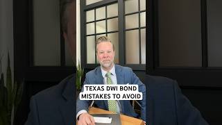 What bond conditions matter most after Texas DWI arrest? #shorts