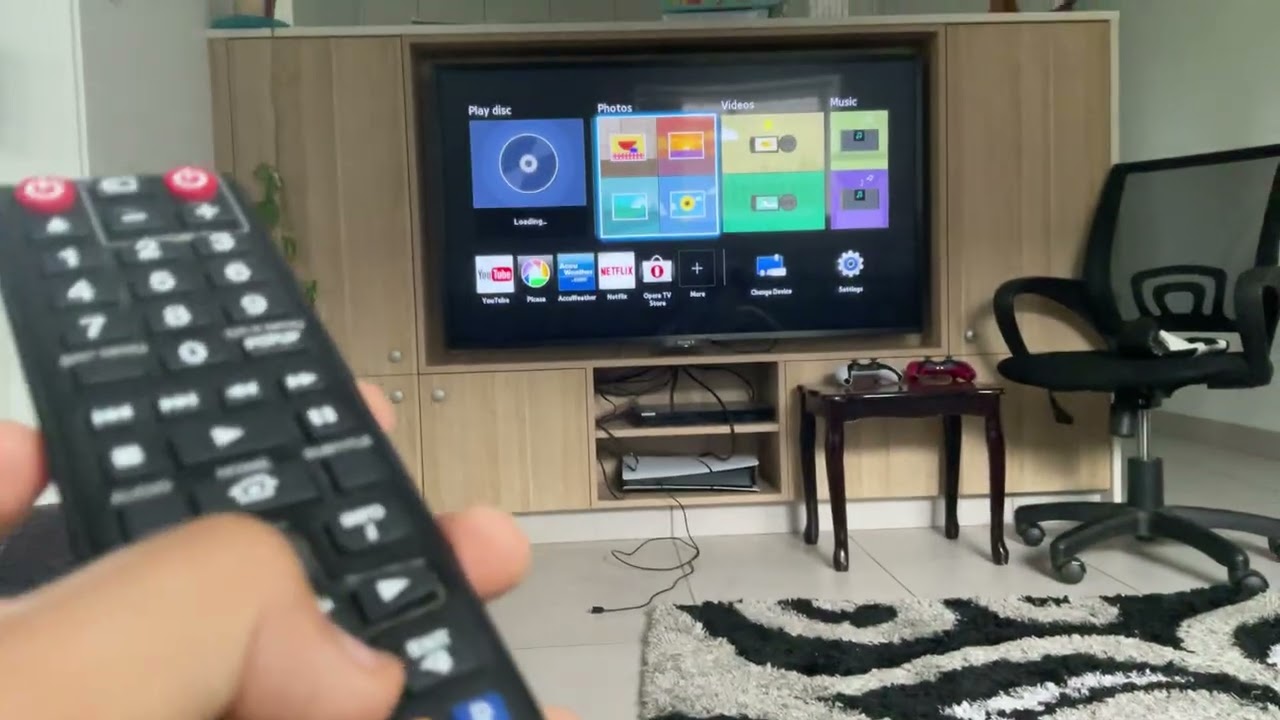 YouTube and Samsung TV BD H5500