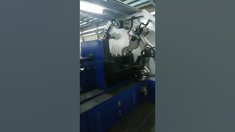 YFmachine CNC-1280 spring machine in testing