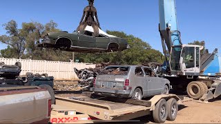 I Hauled A Couple Classic Cars To The Claw At The Shredder!