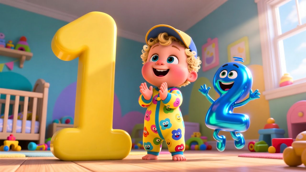 Учимся считать и двигаться с помощью этой забавной песенки для детей 🔢🎶 | Детские песенки из Вели...