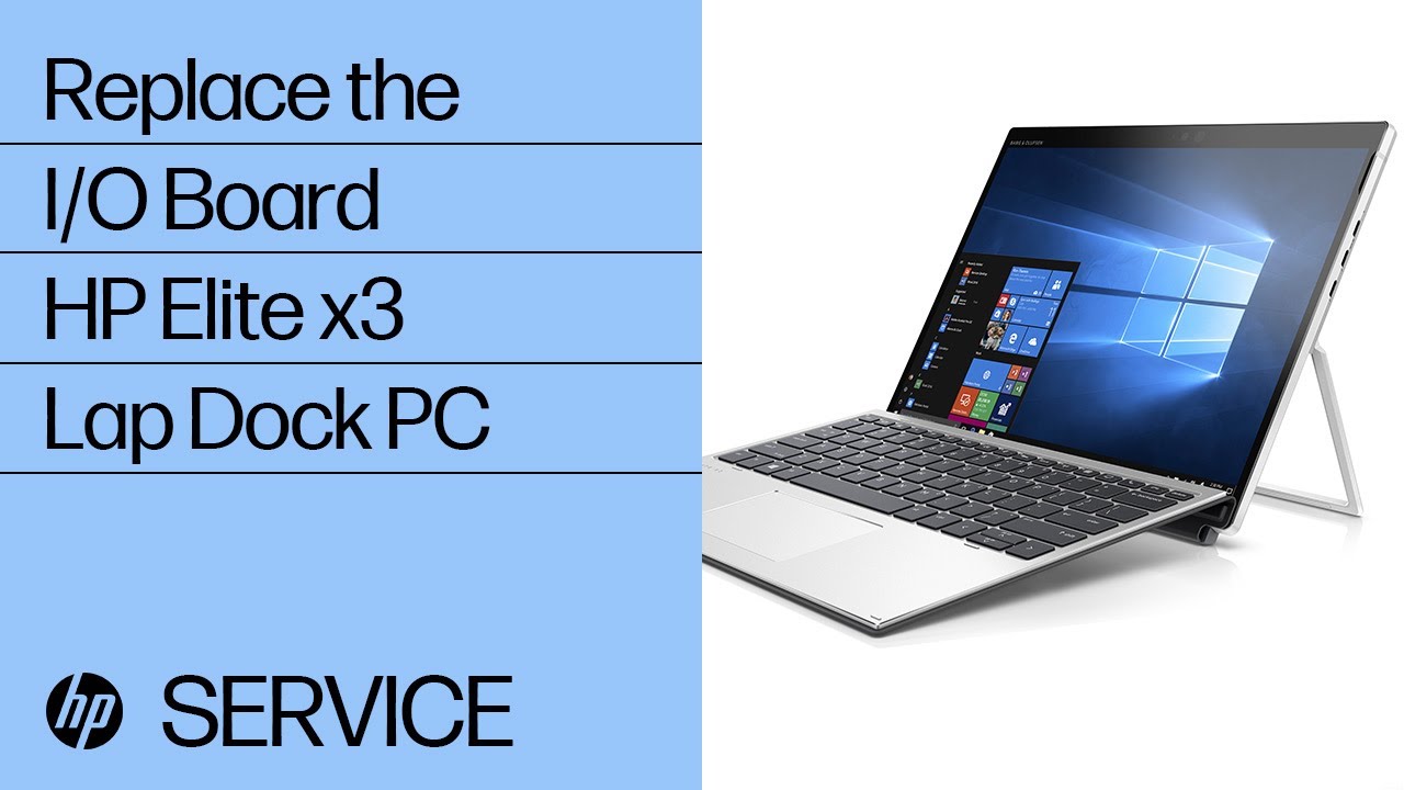 Replace the I/O Board | HP Elite x3 Lap Dock PC | HP Support - YouTube