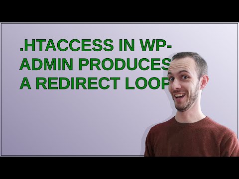 Wordpress: .htaccess in wp-admin produces a redirect loop