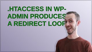 Wordpress: .htaccess in wp-admin produces a redirect loop