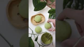 DIY green tea facial cleansing bars🌿 #shorts