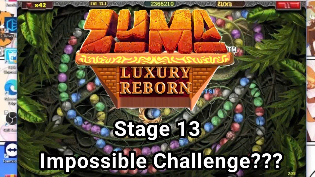 Zuma Luxury Reborn | Adventure Mode - Stage 13 With Lunatic mode ??? | Read description 