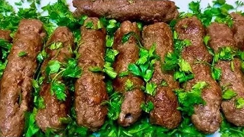 بنصف كيلو لحمه عملت 2 كيلو كفته مشويه 👆👆 وعملت سر طحينه المطاعم المشويه والطعم روعه👍👍