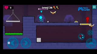 Red and Blue Stick man 2 Level 26 screenshot 2