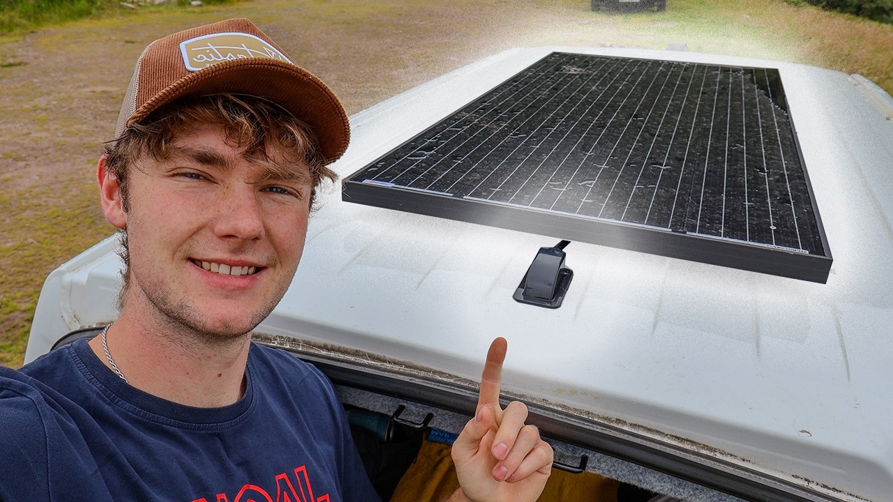 Solar Panel Installation for Off-Grid Van Conversion