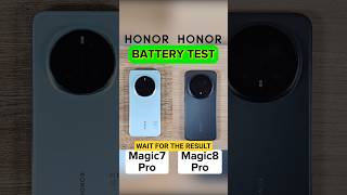 Magic7 Pro VS. Magic8 Pro Battery Test #honor #shortvideo #shortsfeed #shorts #short #shortfeed