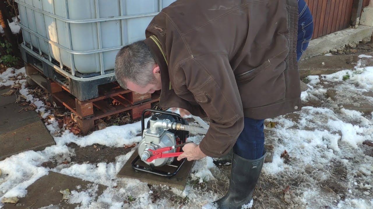 FUXTEC WP152 benzines vízszivattyú kicsomagolás, teszt , bénázás, Fail , végejó  2019-12-03