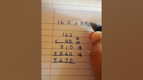 Long multiplication with decimals 2