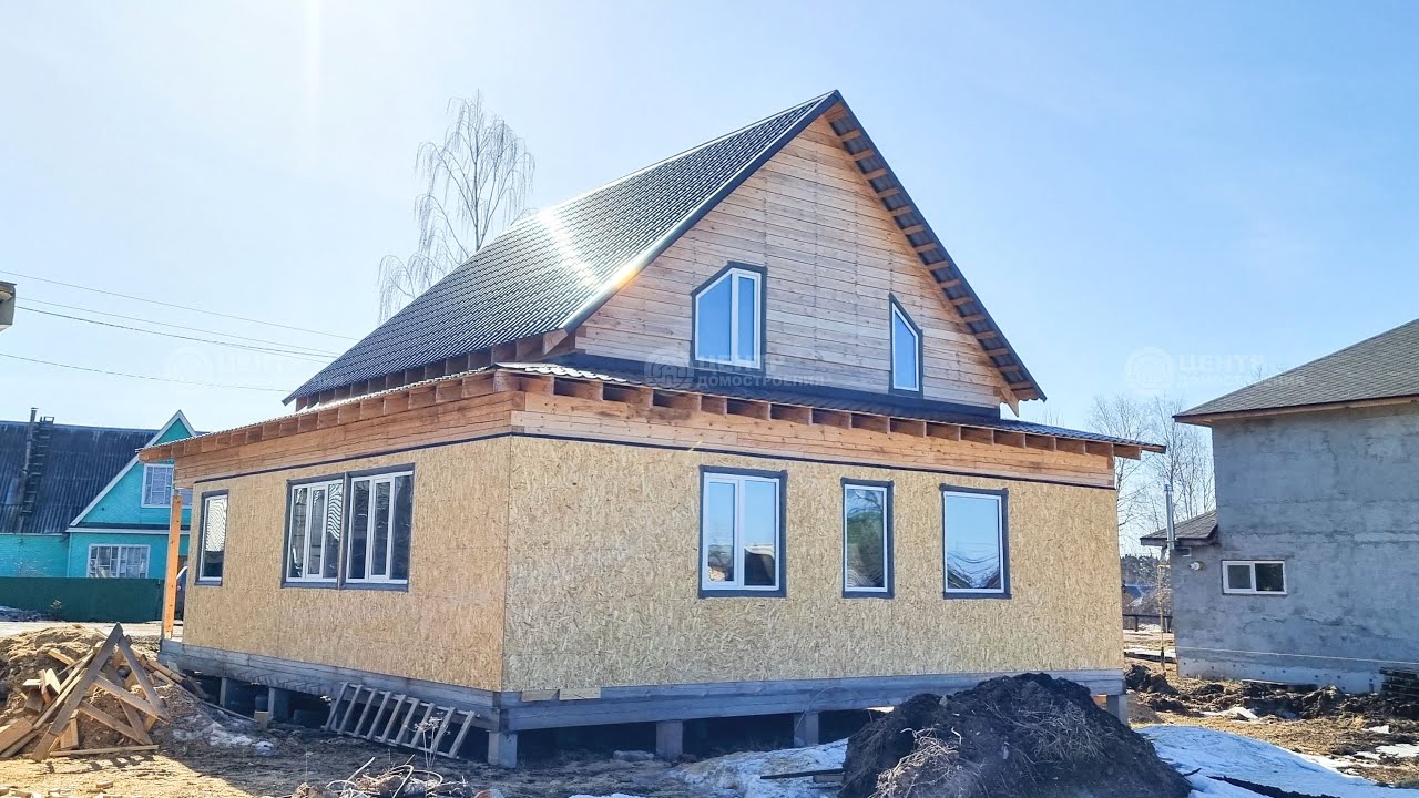 Отделочные работы в деревянном доме 10 на 10 в Сыктывкаре. Утепление ...