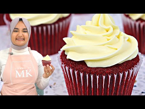 I can't believe how SOFT this RED VELVET CUPCAKE recipe is!