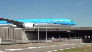 Plane spotting at Schiphol Airport 11 juli 2015