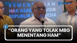 Menteri HAM: Orang yang Tolak MBG Sama Saja Menentang HAM