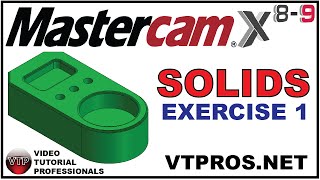 MASTERCAM X8-X9 SOLIDS. 1.3 - EXTRUDE MAIN BODY - vtpros.net Profile