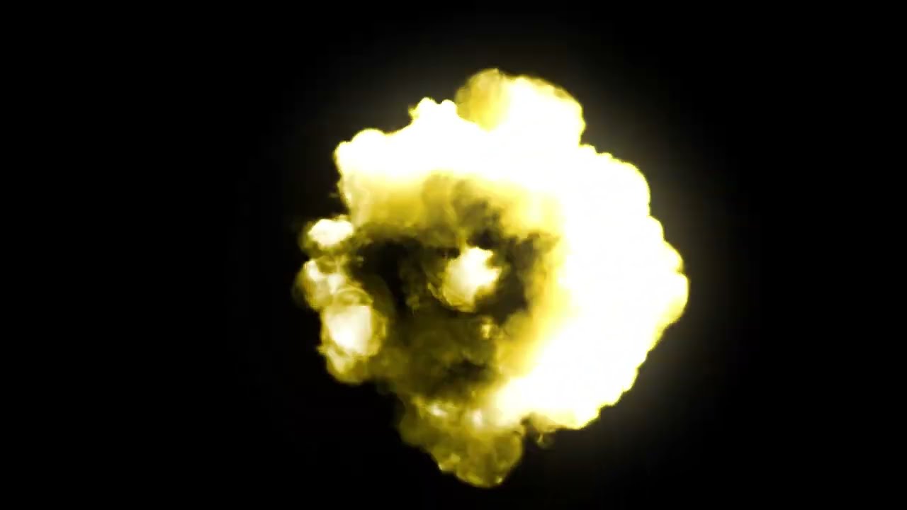 Explosion bomb smoke animation effect