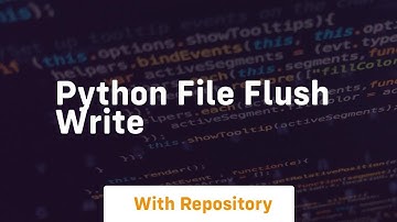 python file flush write