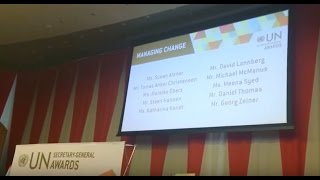 UN Secretary-General Staff Award 2016 finalists include OPGA, UN-NGLS NY & DGACM team