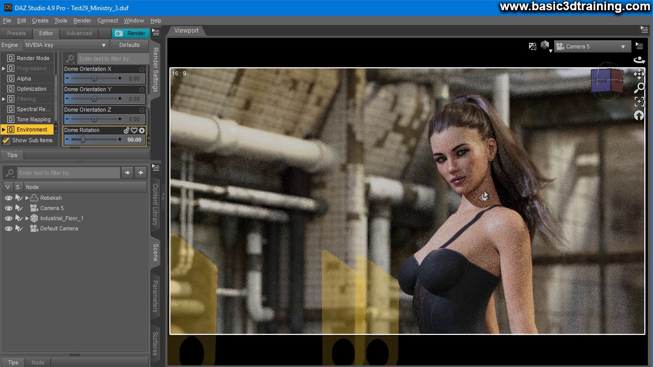 Super HDRI Map For DAZ Studio Iray Outdoor Female Renders