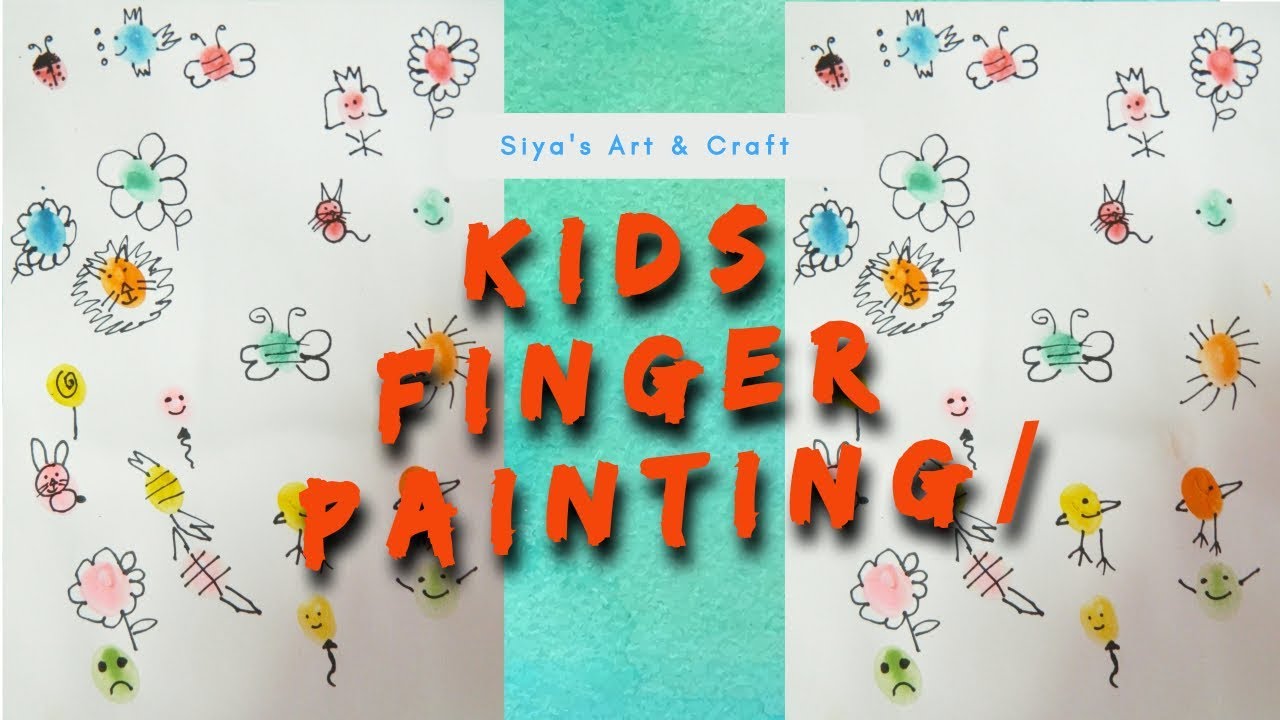 Finger painting for kids / Thumb painting tutorial 2018 YouTube