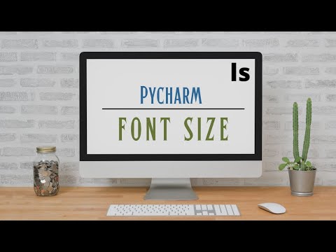 How to change PyChram Font Size by Mouse Scroll