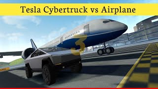 Tesla Cybertruck vs Airplane | Extreme Car Driving Simulator screenshot 3