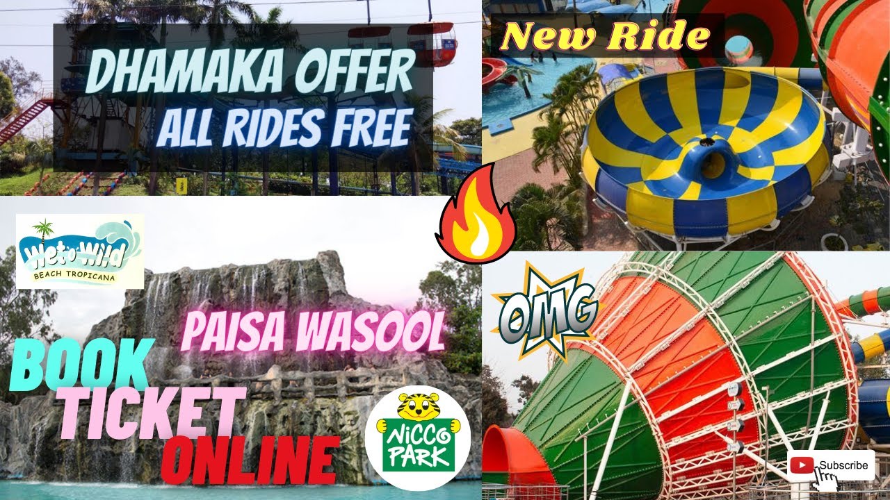 Nicco Park Online Ticket Booking 2023 New Rides 😱🔥Ticket Price, Package & Food Details & Guide