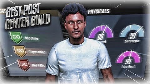 BEST POST SCORER CENTER BUILD ON  NBA 2k21 !